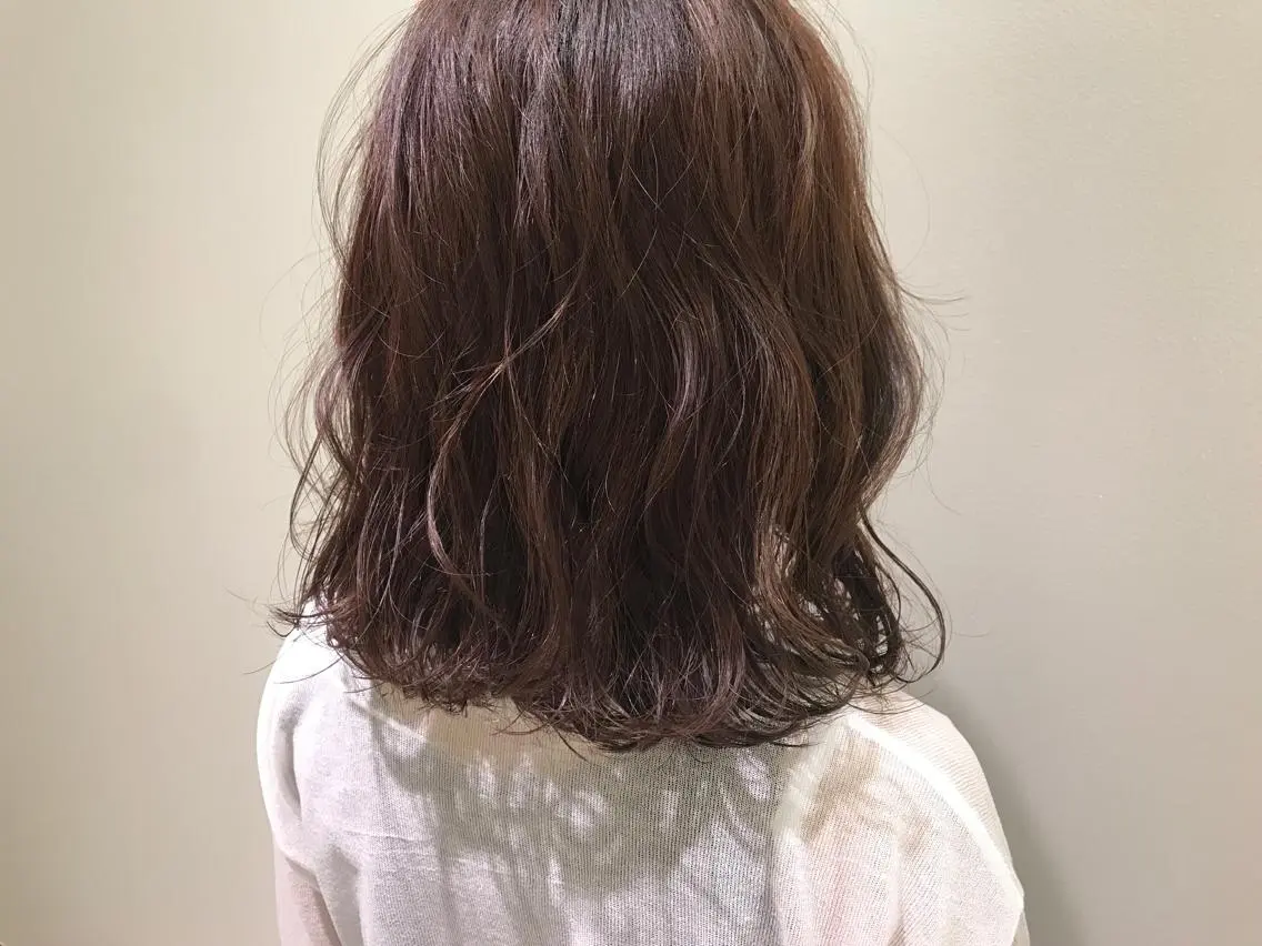 ミディアム カラー ベージュカラー ピンクカラー ピンクベージュ 鳥越 一希のヘアスタイル