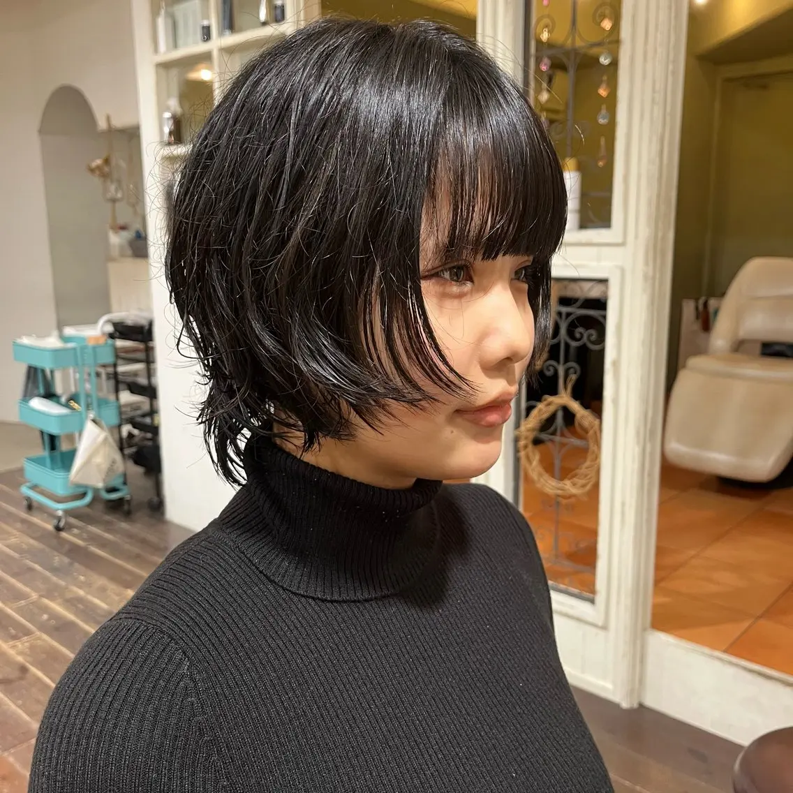 ショート パーマ くせ毛 ニュアンスパーマ パ ルのヘアスタイル