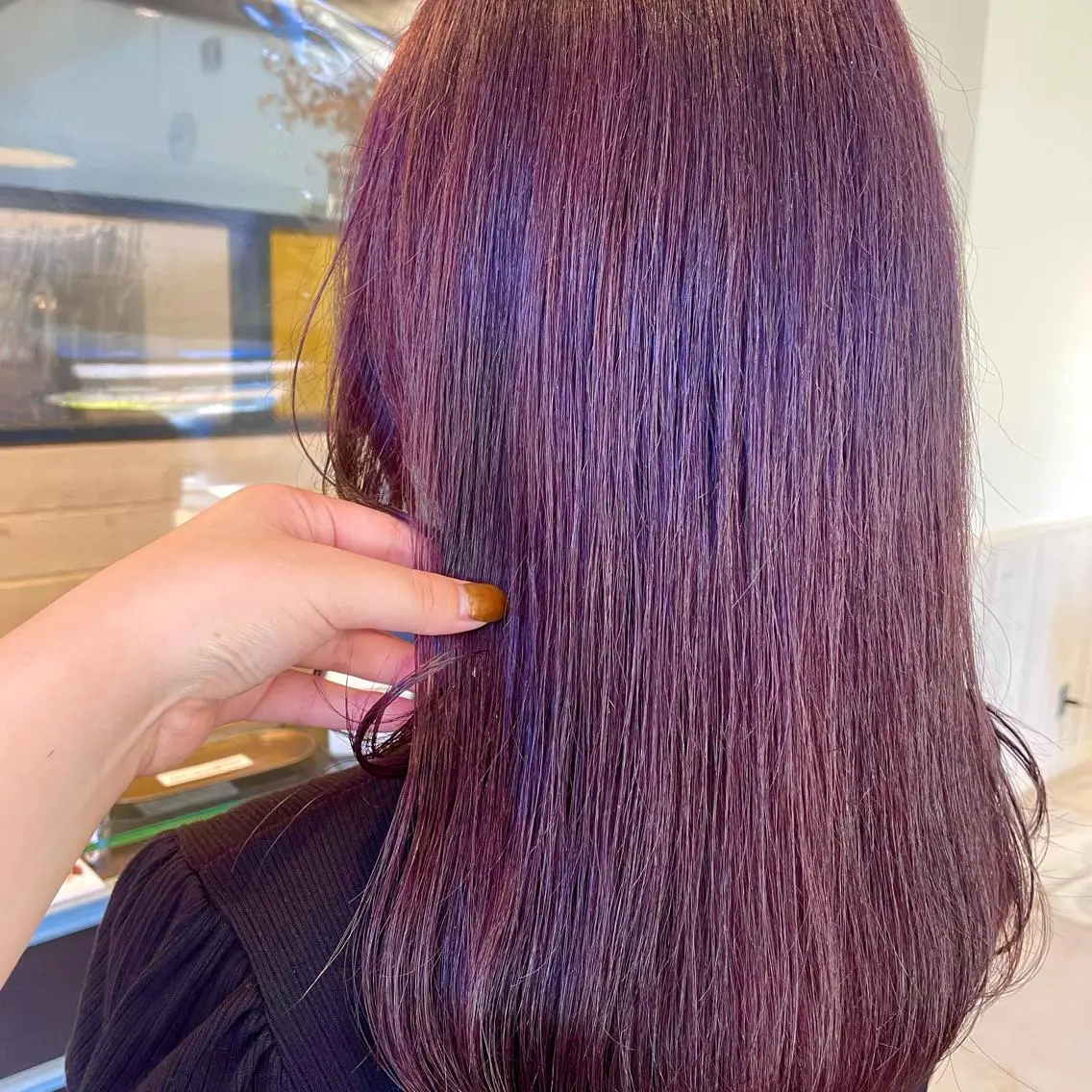 ロング カラー スナコザワ レナのヘアスタイル