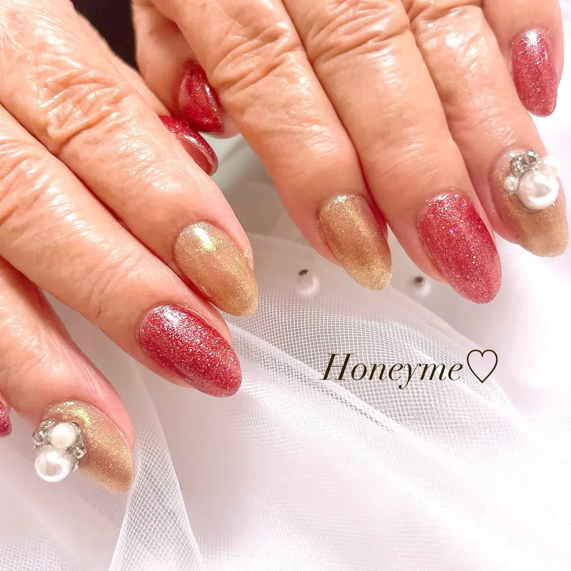 ネイル Honey me ❁⃘*.゚のネイルデザイン