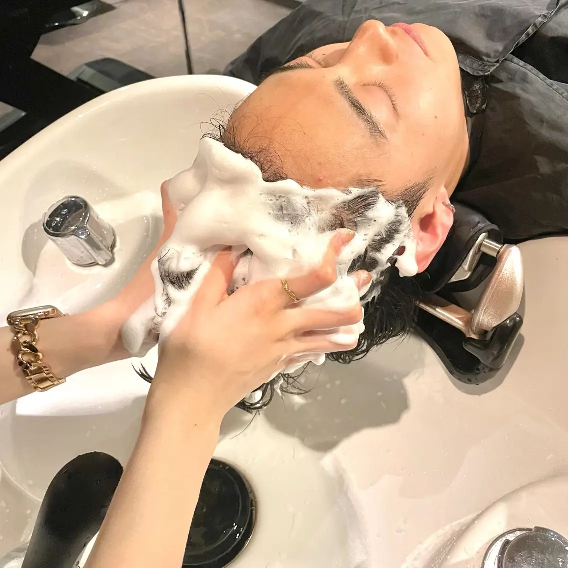 人気No.1メニュー【ヘアカット+20分ヘッドスパ+炭酸泉】の写真