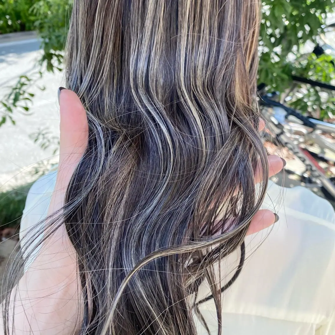 ロング カラー マンツーマン女性 美容師 奏のヘアスタイル