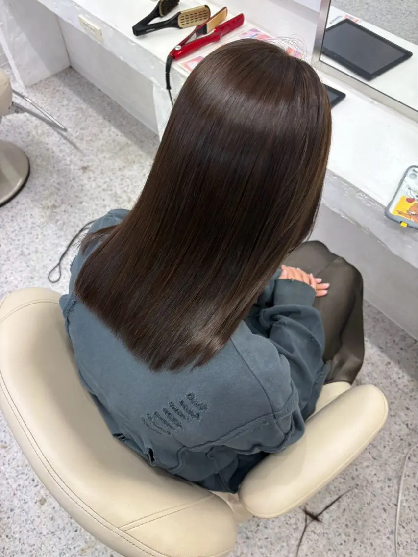 ミディアム カット 縮毛矯正 LOMARLIE/ NATUMIのヘアスタイル