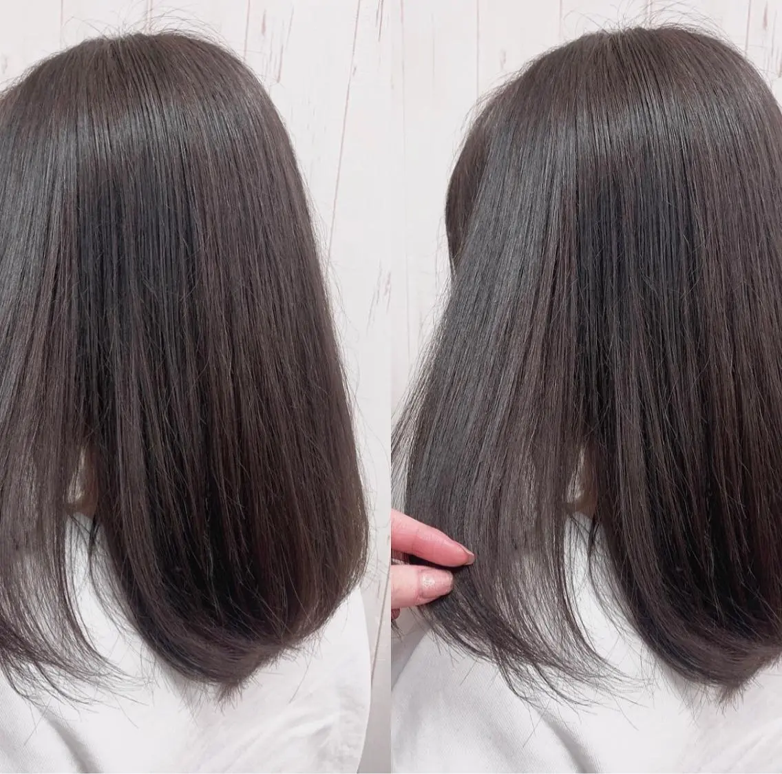 ❤︎暗髪カラー＋トリートメント❤︎ 実習、就活などで暗髪に染めたい子におすすめ✨※黒染めもあります。の写真