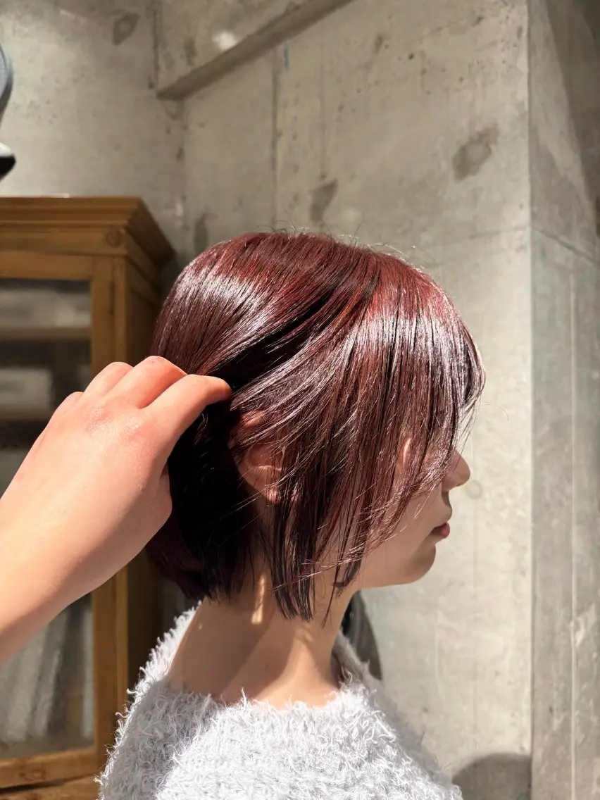 ショート カラー ヘアカラー 染谷 奈保のヘアスタイル