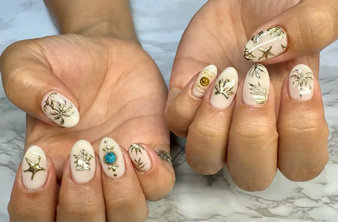 ネイル アートネイル オーロラネイル ミラーネイル ニュアンスネイル Mai’s nailのネイルデザイン