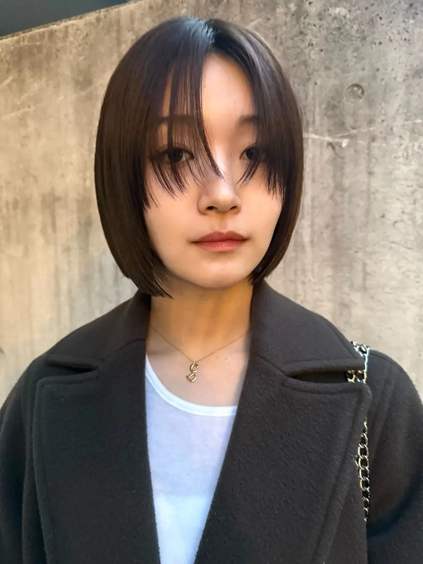 ミディアム モードレイヤー/ボブ Rikuのヘアスタイル