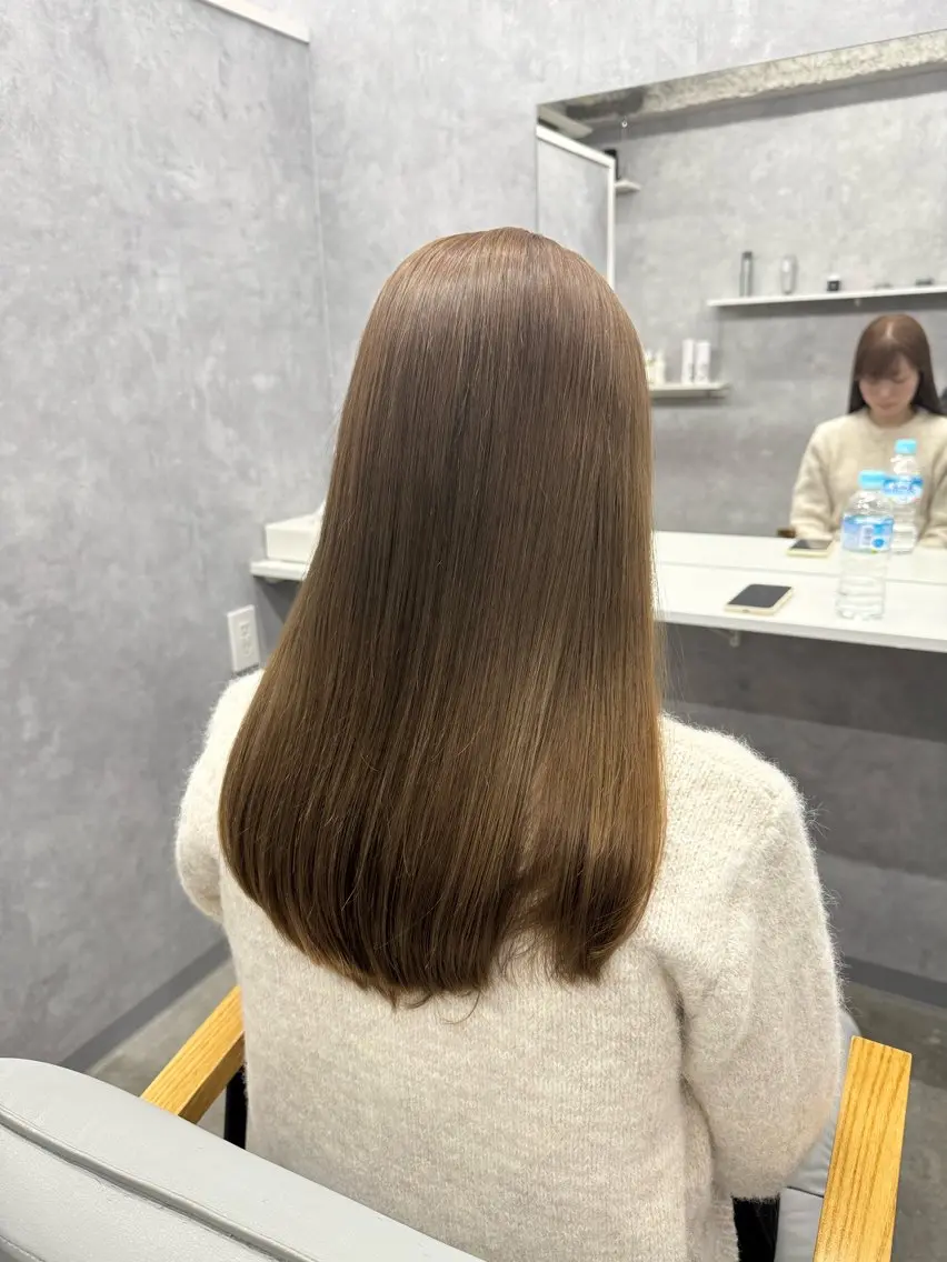✨うる艶カラー＋カット＋髪質改善トリートメントの写真