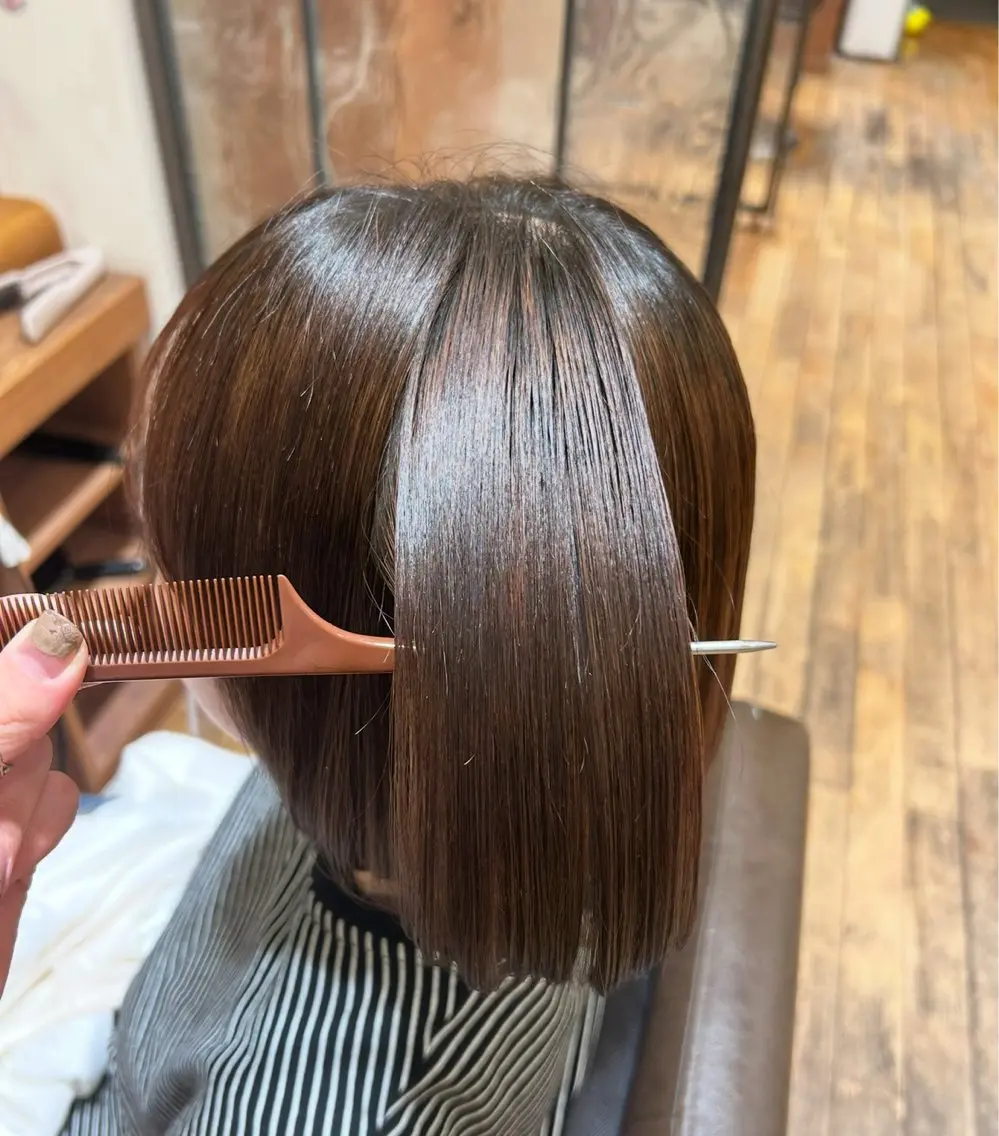 ミディアム 髪質改善 トリートメント 大髙 まりののヘアスタイル