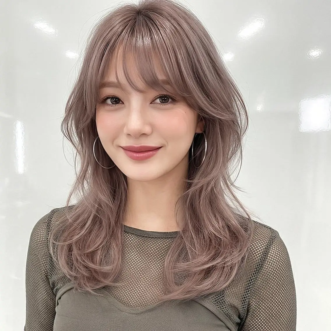 ロング レイヤーカット／韓国 🤎きのした いちかのヘアスタイル