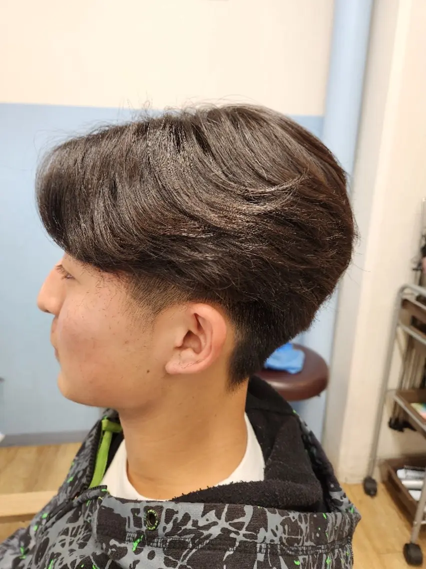 ショート パーマ メンズ カット パーマ のむら りさのヘアスタイル