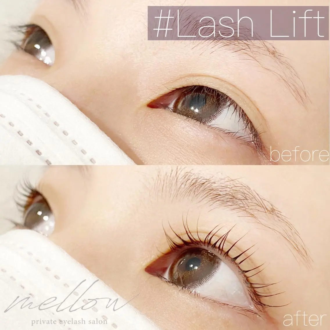 マツエク・マツパ 一重×まつ毛パーマ mellow eyelashのマツエク・マツパデザイン