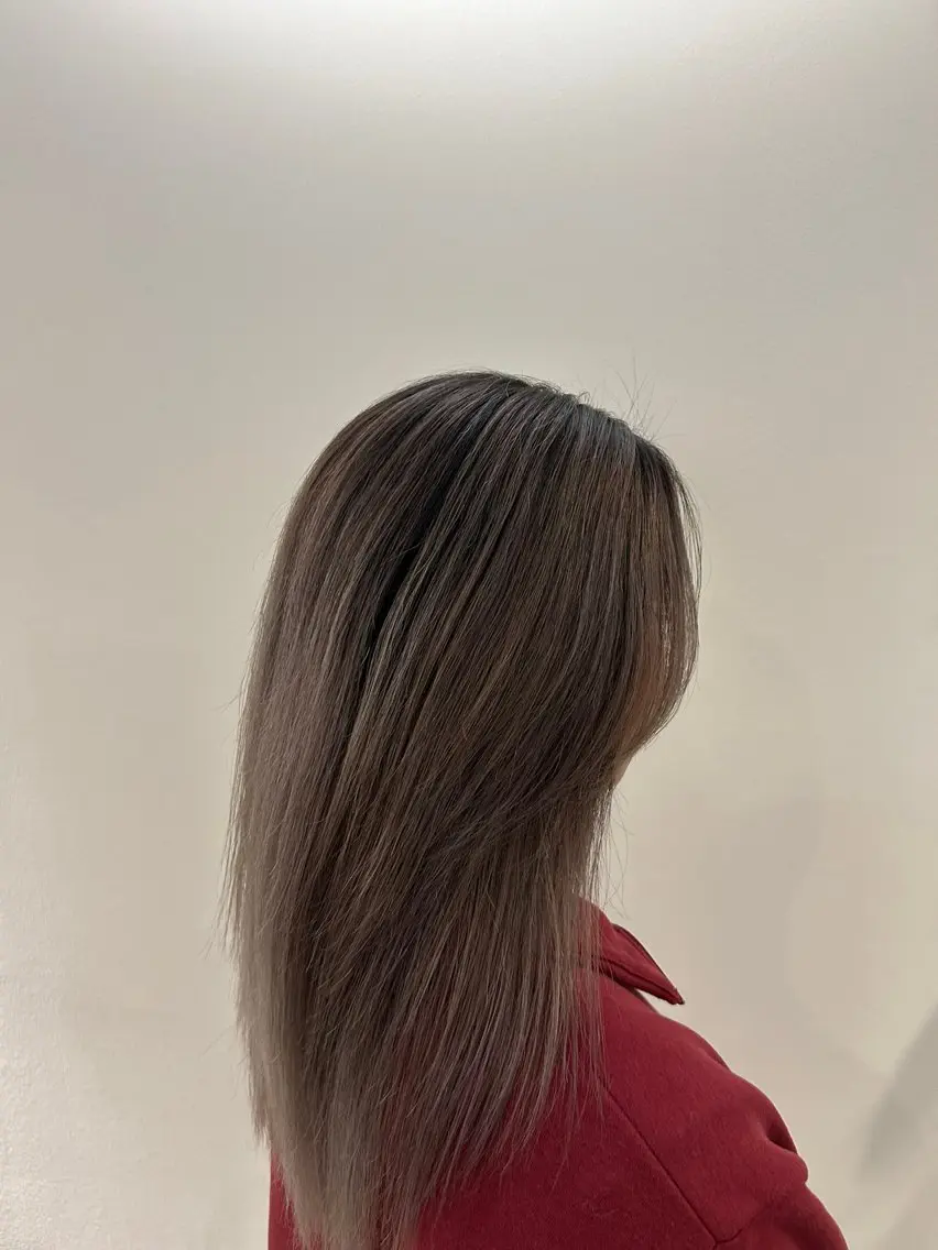 カラー バレイヤージュ カット ヘアカラー HASIMOTO jijibyMOPSのヘアスタイル