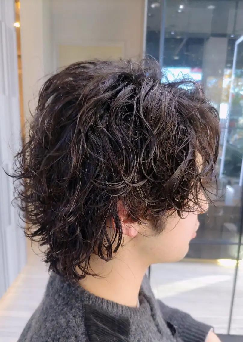 パーマ ウルフカット パーマ mods hair  宇都宮のヘアスタイル
