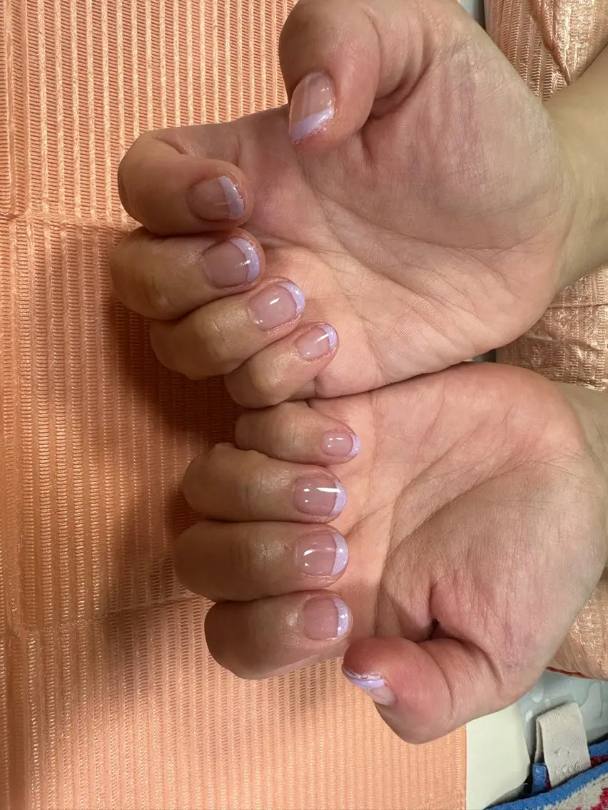 ネイル フレンチネイル 【Jr.ネイリスト】 💜serina💜のネイルデザイン