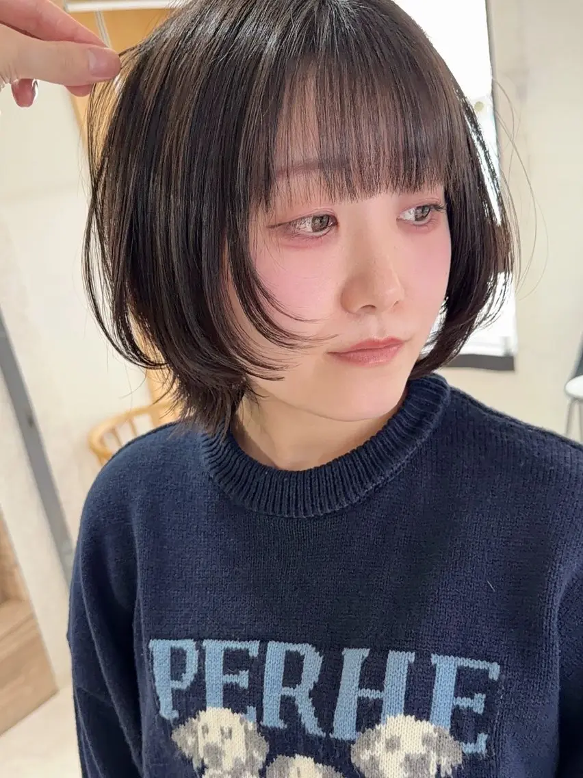 ミディアム カット ヘアカラー トリートメント ロングレイヤー/ボブ レイヤー/菅野恭平のヘアスタイル