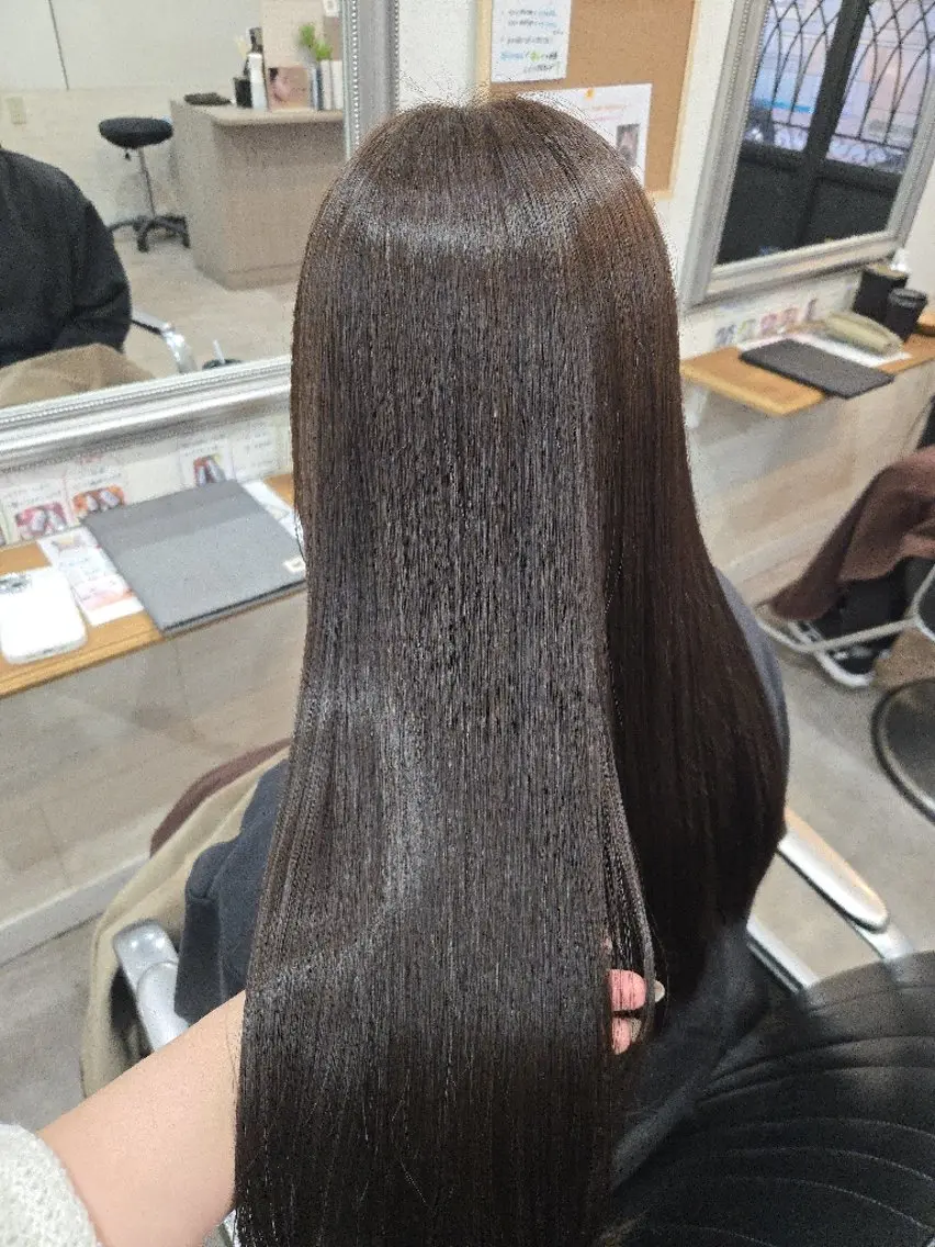ロング カット トリートメント 暖色🍎透明感カラー 🩵小林かりんのヘアスタイル