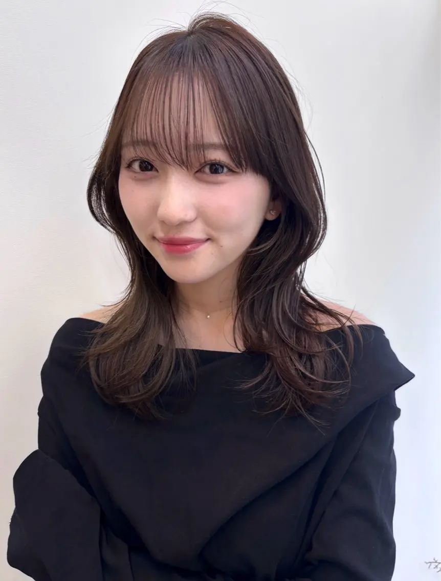 カラー greenストレート 縮毛矯正/okaのヘアスタイル