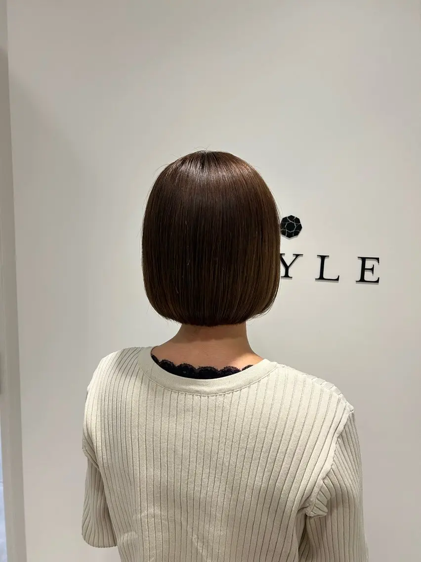 ショート ボブ カット ヘアセット/ミニボブ /レイヤー 山田寛菜のヘアスタイル
