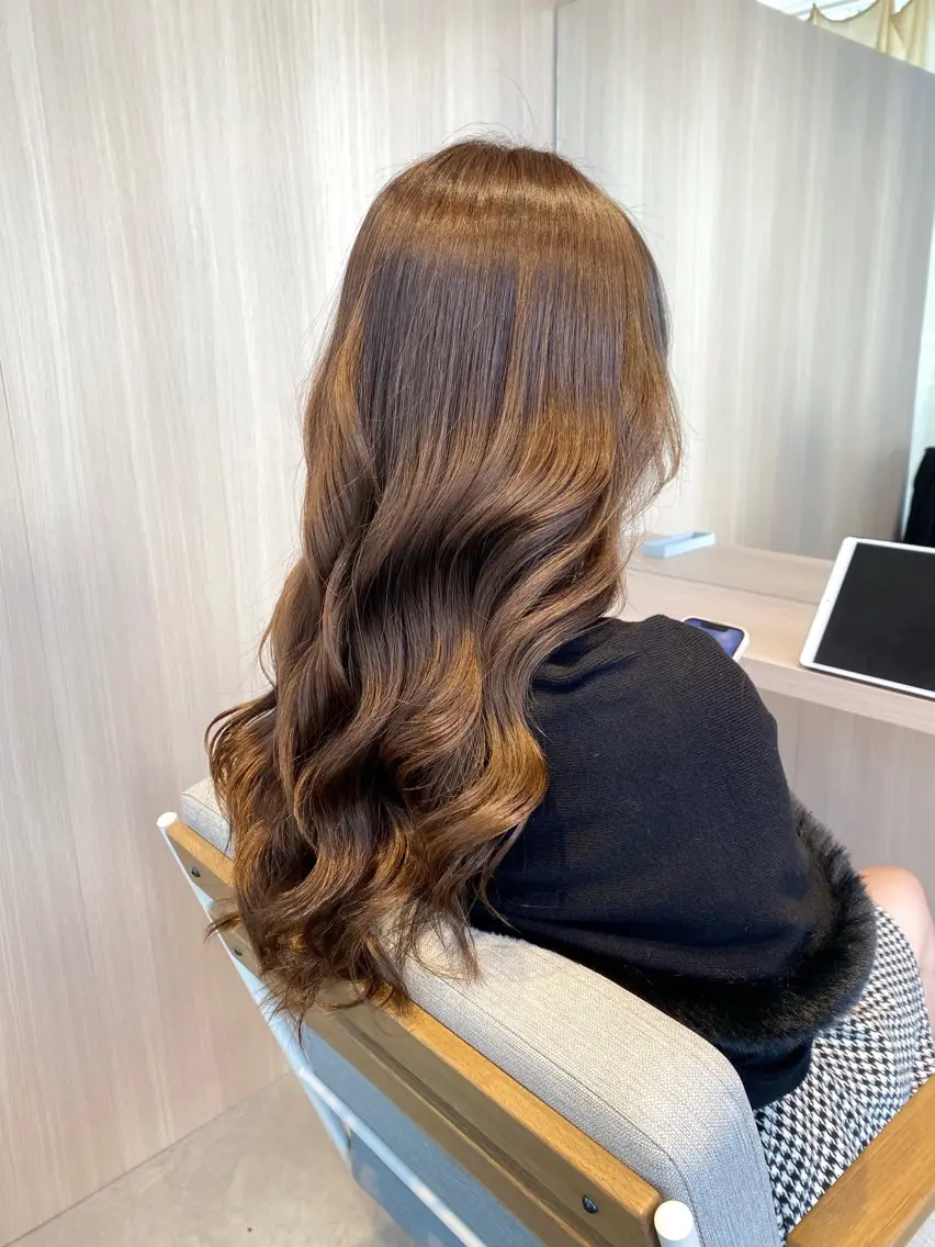 ロング カラー ベージュカラー 韓国風ヘア ヘアカラー トリートメント 会話少なめ/ 美髪矯正/Ruiのヘアスタイル