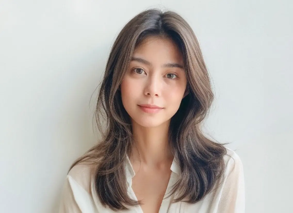 セミロング レイヤーカット カット ヘアカラー トリートメント arts茅ヶ崎 エリアNO1髪質改善のヘアスタイル