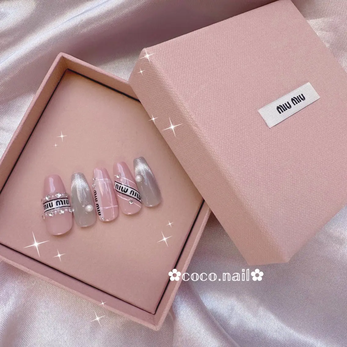 ネイル ハンドネイル lili.nail y2k/長さ出しのネイルデザイン