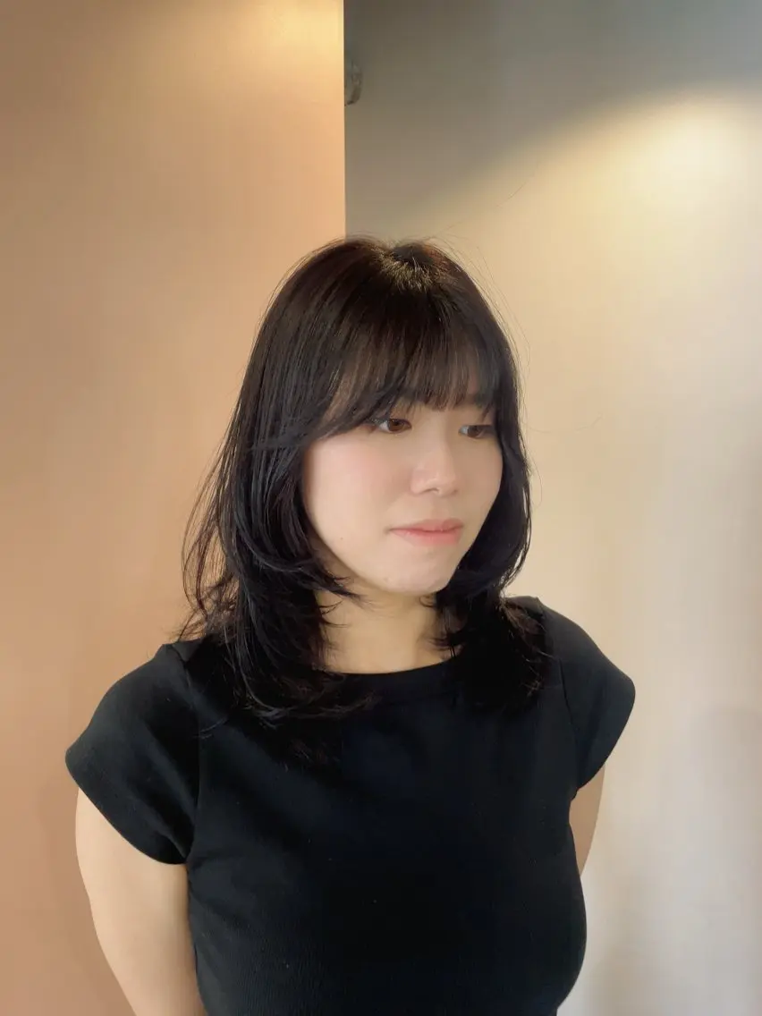 ミディアム カラー レイヤーカット カット ヘアカラー ゆるふわガーリーst yle🩰yuukaのヘアスタイル