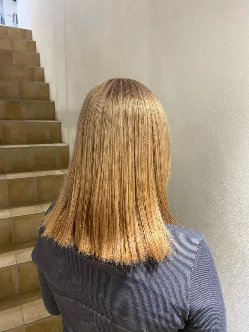 ミディアム カラー ヘアカラー rimu /艶髪/艶カラーのヘアスタイル