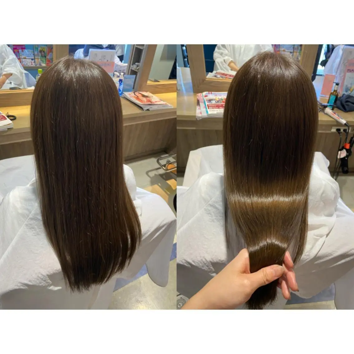 カラー カット 縮毛矯正 トリートメント 🩵盛れる顔周りヘア EMI🩵のヘアスタイル