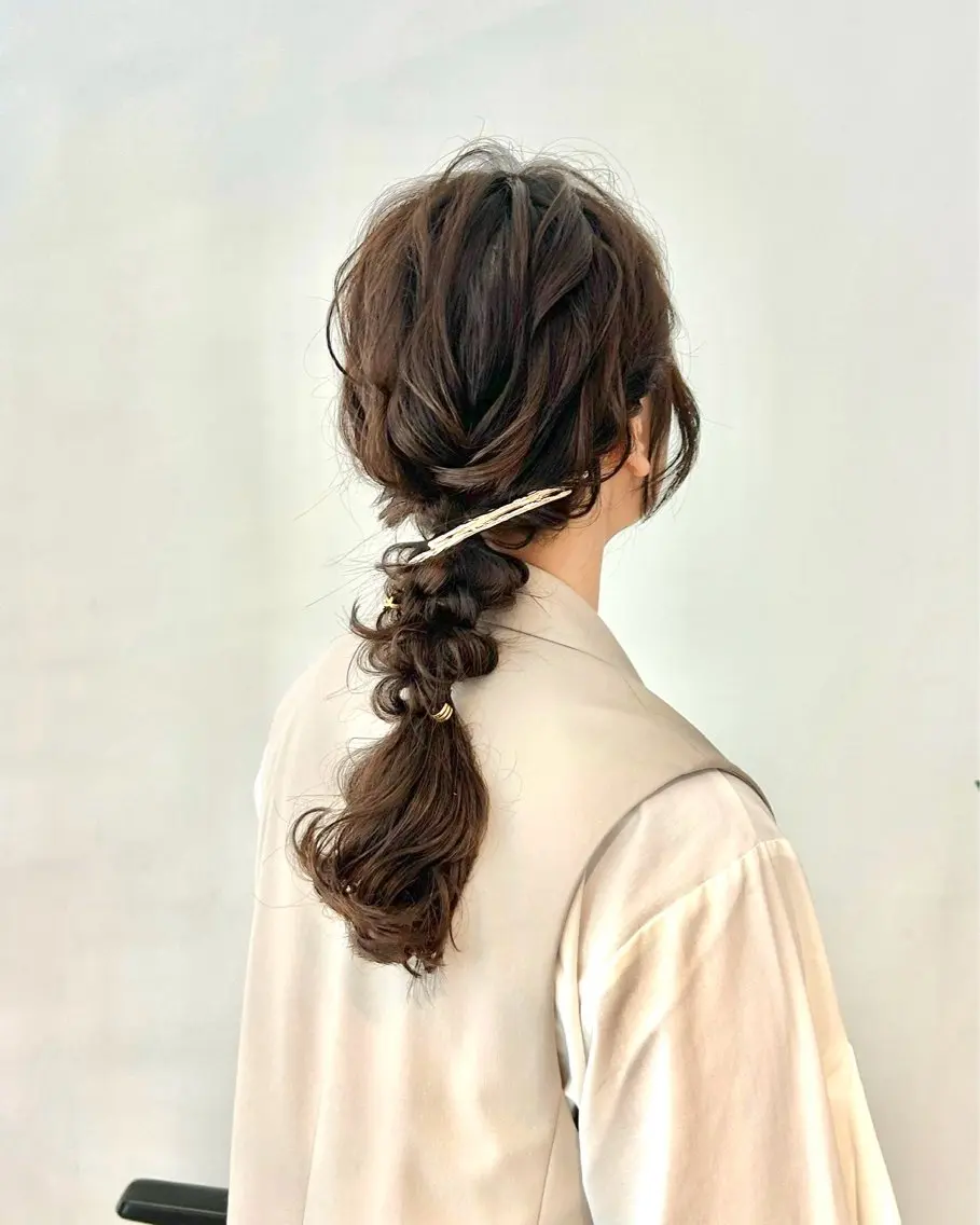 ロング ヘアアレンジ ロング ヘアカラー ヘアセット レイヤー/ネイル COCOROのヘアスタイル