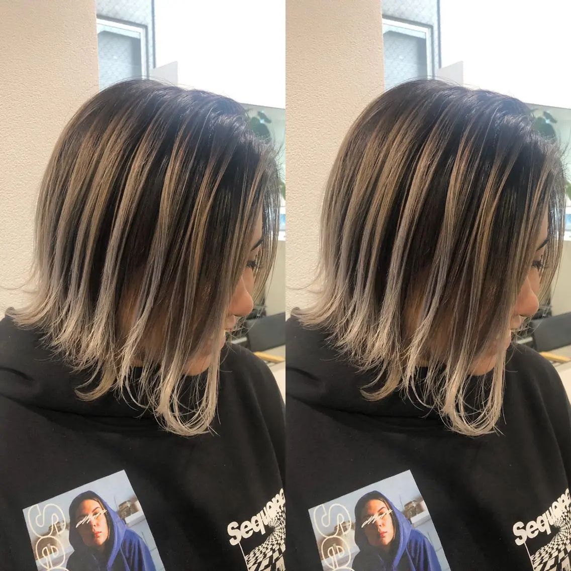 ショート カラー バレイヤージュ レイヤーカット カット ヘアカラー トリートメント JILBLAN京都 ショート/ハイライトのヘアスタイル