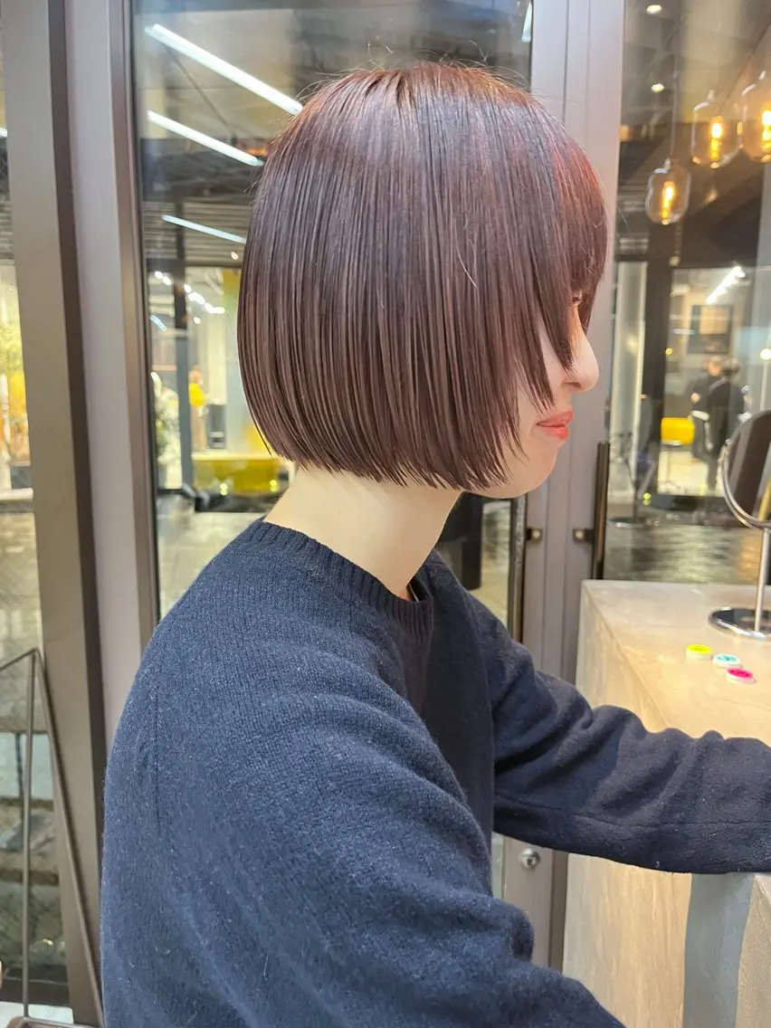 ショート カットモデル募集/ 艶髪ボブ/ショウキのヘアスタイル