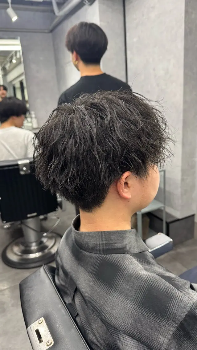 ショート パーマ メンズ カット パーマ ヘアセット 🐬AYAKA🐬/ 新宿/メンズ/パーマのヘアスタイル