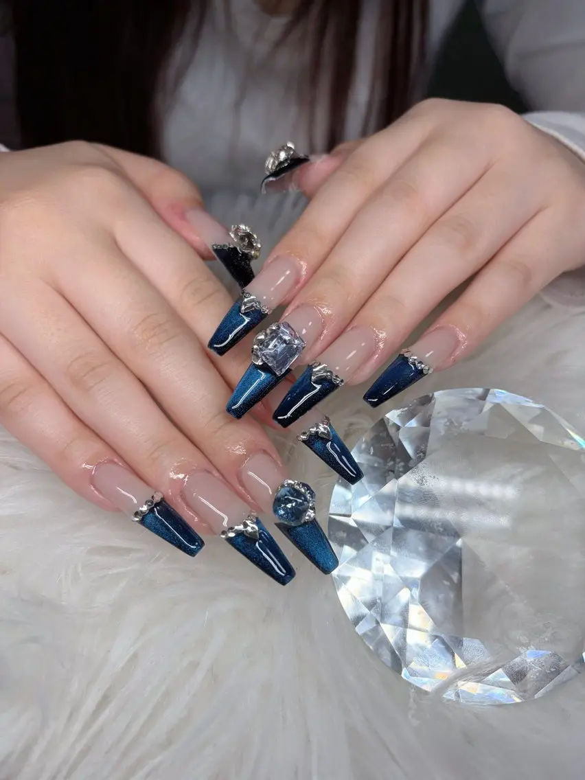 ネイル アートネイル オーロラネイル チークネイル 長さ出し フットネイル ハンドネイル Chan nailsのネイルデザイン