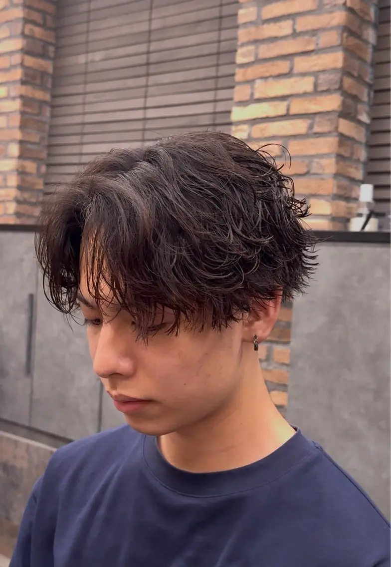 パーマ メンズ カット パーマ 【横浜1似合わせ 職人】昇陽のヘアスタイル