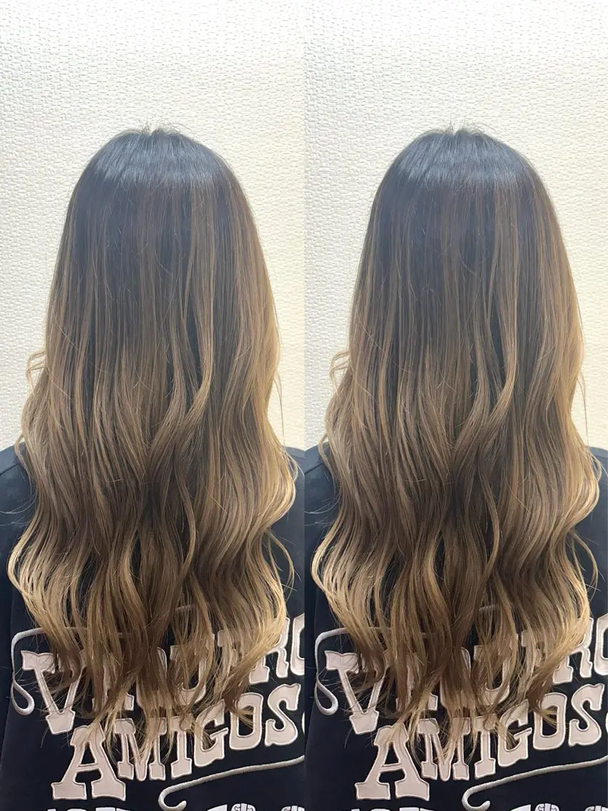 ロング ロング 2ヵ月先までまとまる レイヤー🫧若葉🪞のヘアスタイル