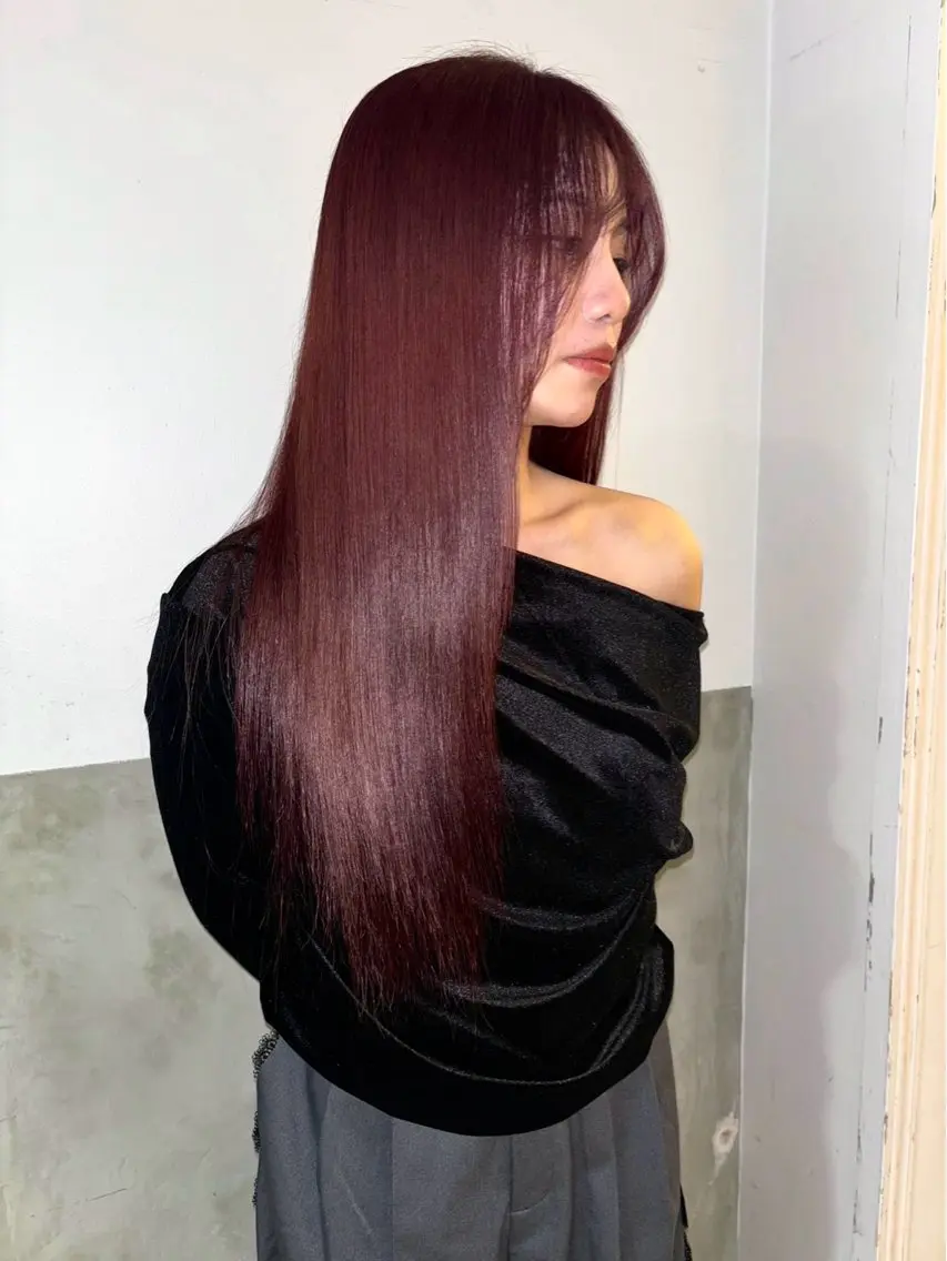 ロング カラー ヘアカラー 福岡美容室ハイトーン koudaiのヘアスタイル
