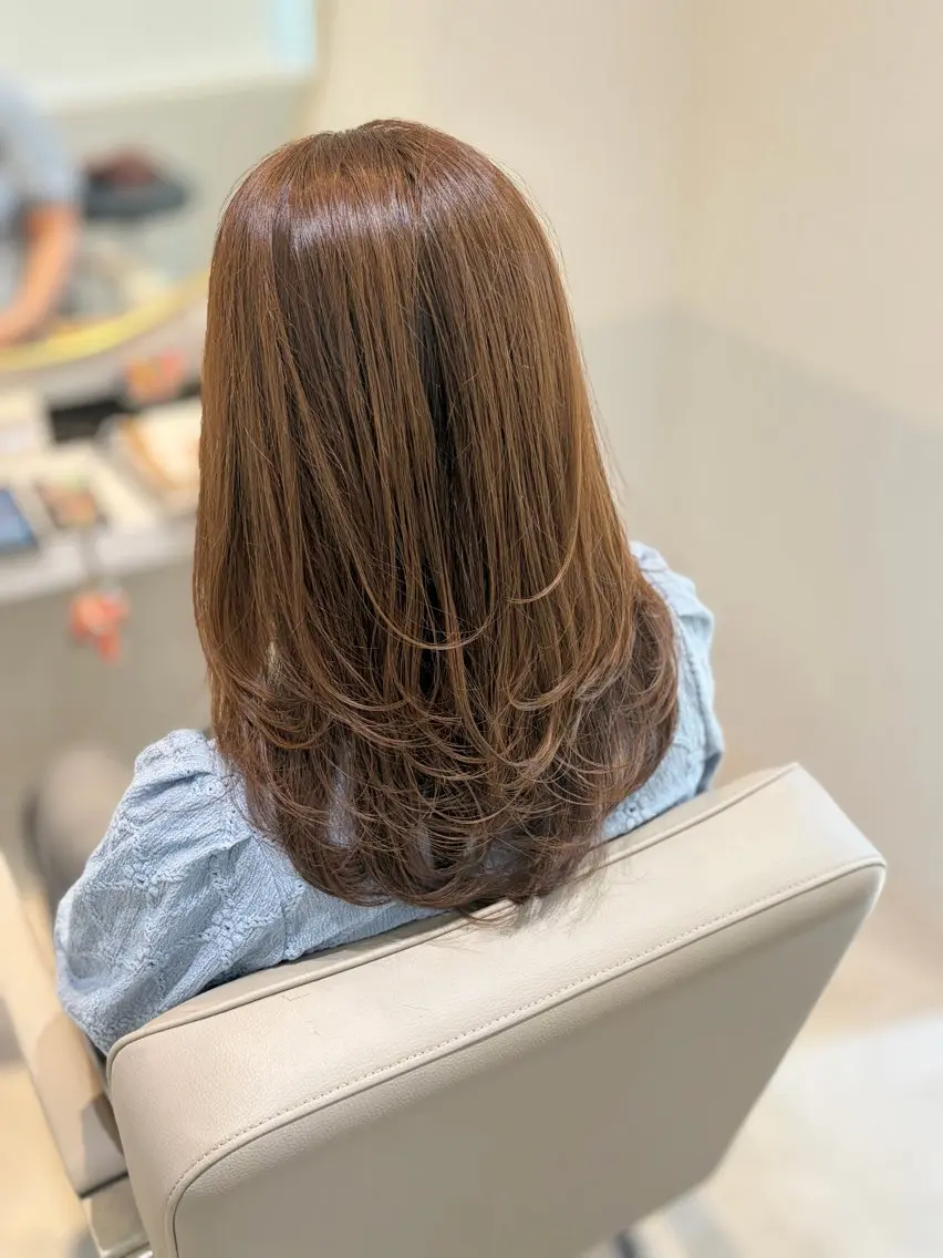 ミディアム ミディアムレイヤー レイヤーカット Eleanor枚方店 /梅木雄治のヘアスタイル