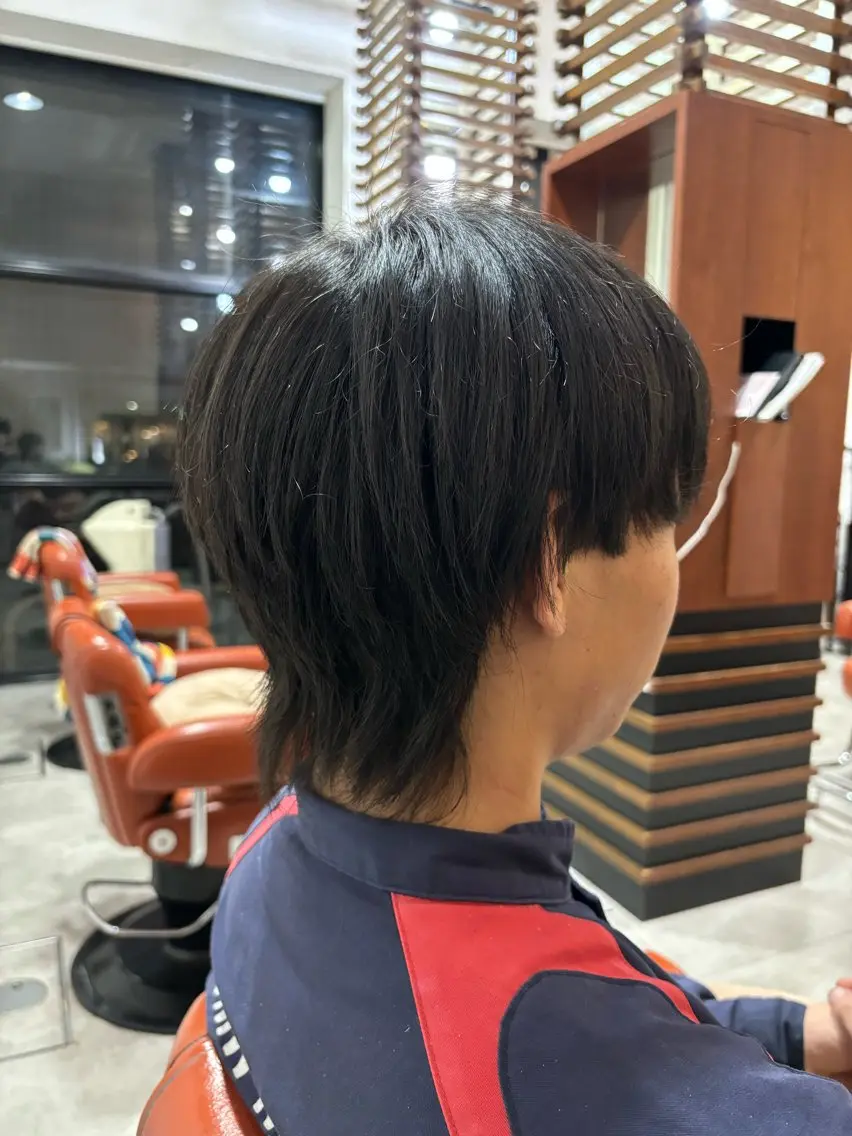 パーマ メンズ マッシュウルフ マッシュ メンズパーマ メンズウルフカット ウルフカット 💎髪質改善💎 村山 歩美のマツエク・マツパデザイン