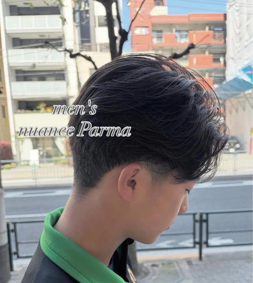 ✨メンズニュアンスパーマ✨➕似合わせカット💇【メンズカット/ニュアンスパーマ/韓国/センターパート/パーマ】の写真