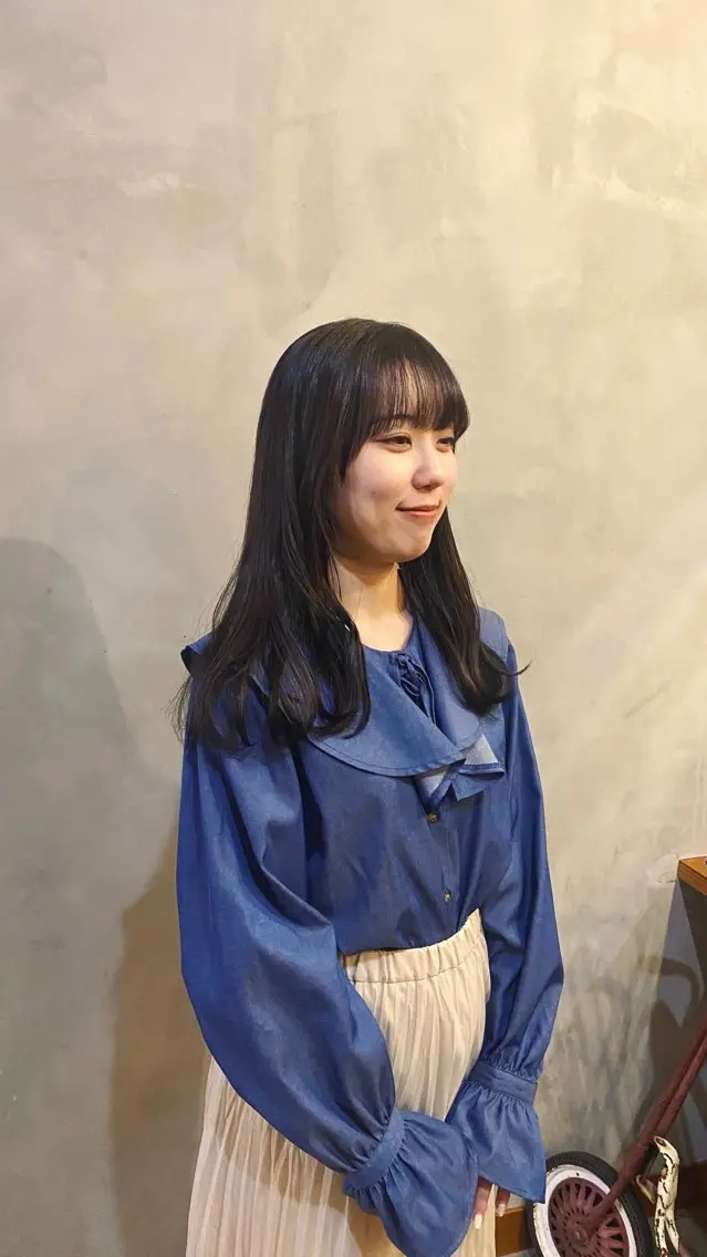 ロング カラー 黒髪 ブルーカラー ブルーブラック ブラウンカラー ダークブラウン ブラウンカラー 🦔🪷なりたりみのヘアスタイル