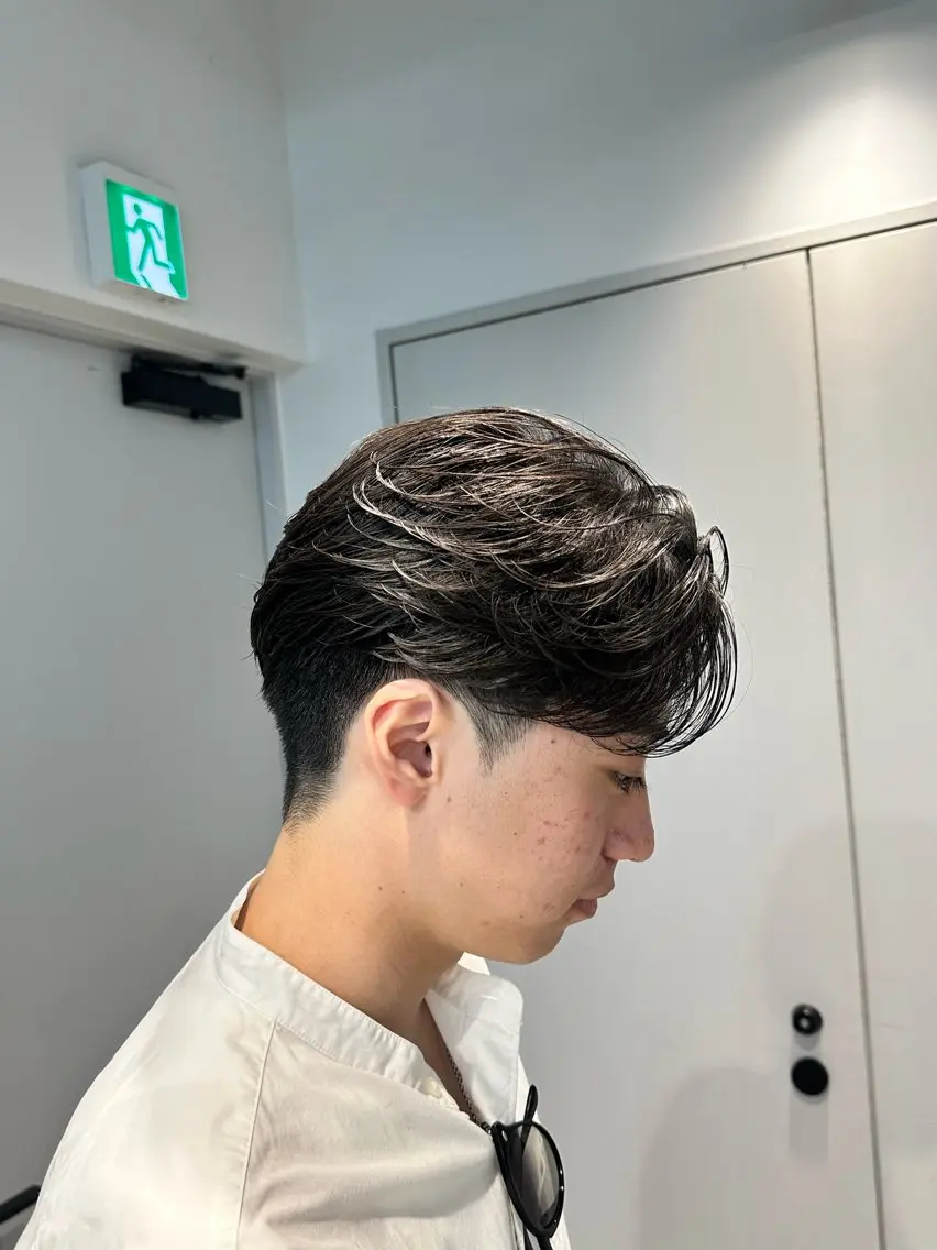 ショート パーマ メンズ カット パーマ カット🔥パーマ特化 fifthりょう🔥のヘアスタイル