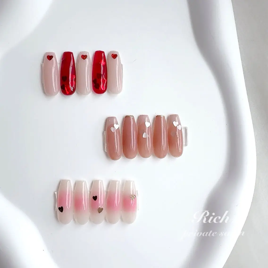 ネイル バレンタイン Rich+nail Mayuのネイルデザイン