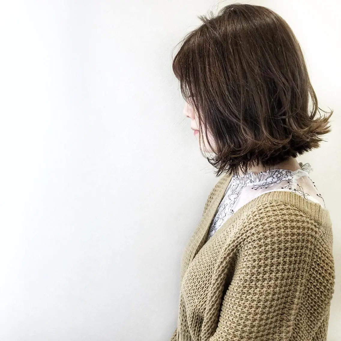 ミディアム カラー パーマ カット エリア人気No.1 美容室Ash西船橋のヘアスタイル