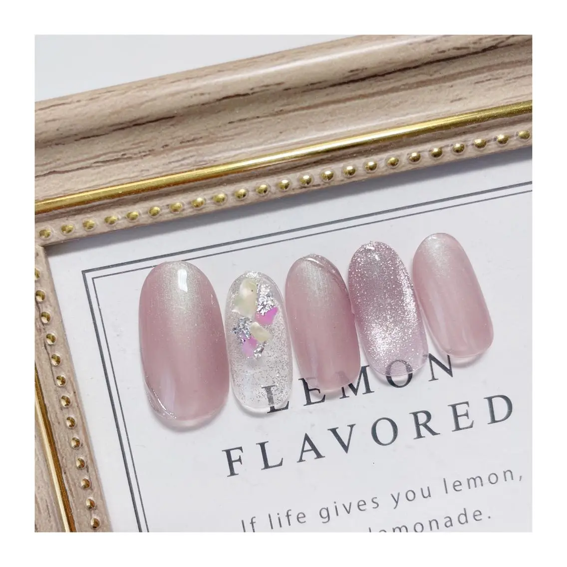 ネイル パープル shimmer nailsのネイルデザイン
