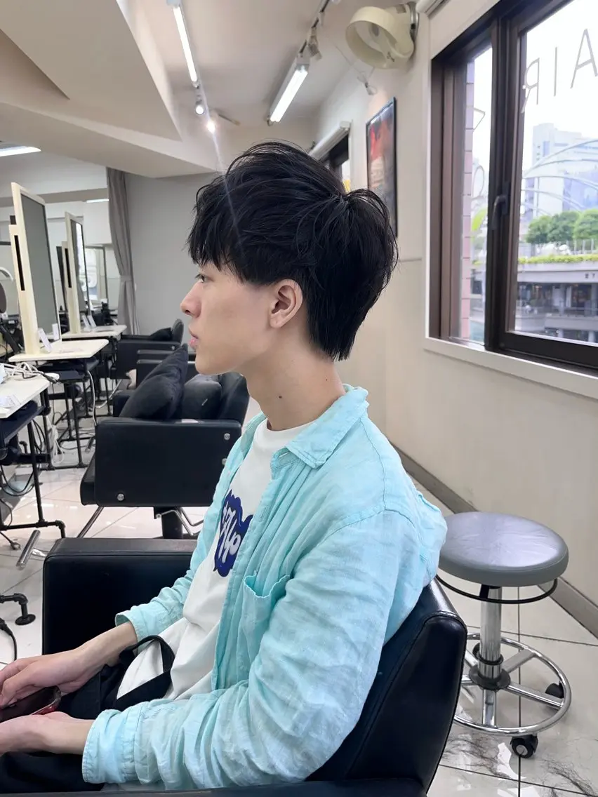 パーマ メンズ ウルフ🦋顔まわり ❤︎ ͛めいのヘアスタイル