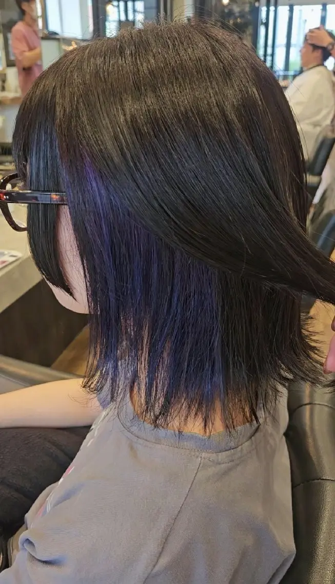 ミディアム カラー ヘアカラー 関口 友菜のヘアスタイル