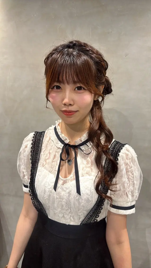 ヘアアレンジ ヘアセット 透明感カラー💎 アレンジ🩰Rimiのヘアスタイル