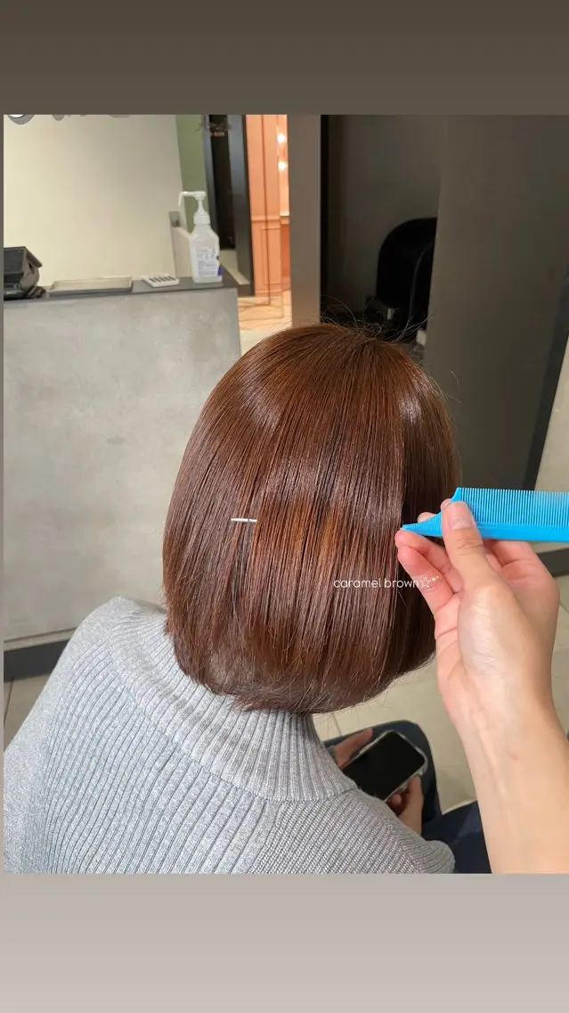 カラー ヘアカラー offwhite Nano🪩🧡のヘアスタイル