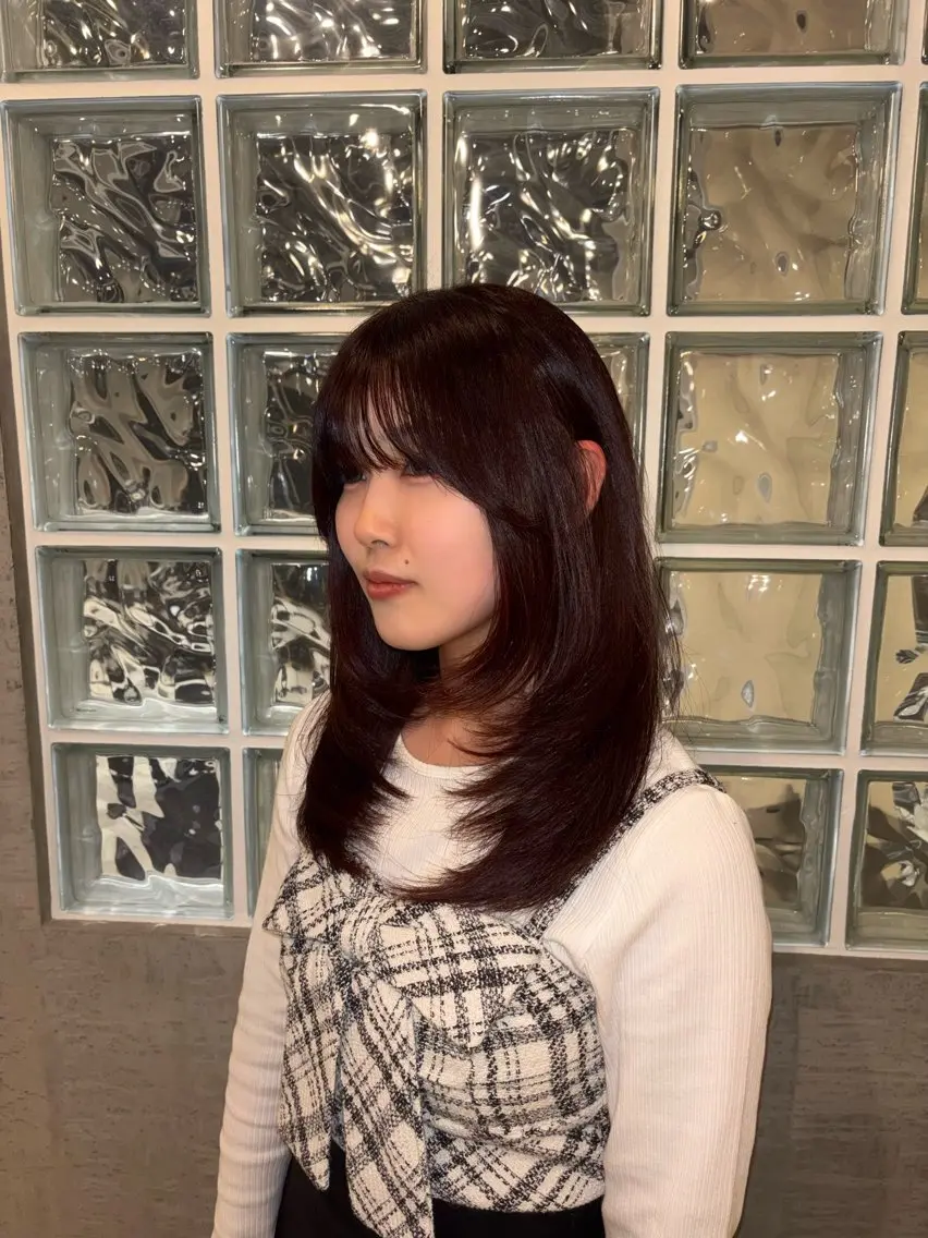 セミロング あやは🍀/カット モデル/名古屋のヘアスタイル